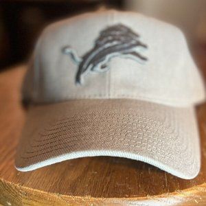 Detroit Lions NFL Vintage Strapback Hat Cap Gray